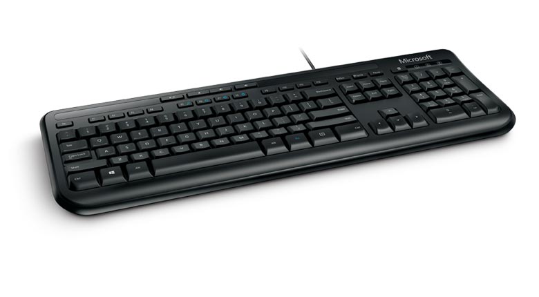 Teclado e Mouse Microsoft Wired Desktop 600 Multimídia ABNT2